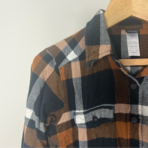 Patagonia 100% Organic Cotton Plaid Flannel Long Sleeve Womens Size 8 1003 - Picture 5 of 7